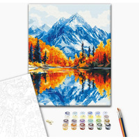 Malowanie po numerach BRUSHME, 40x50 cm, jesień w górach, 1 szt., w pudełku
