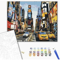 Malowanie po numerach BRUSHME, 40x50 cm, życie Times Square, 1 szt., w pudełku