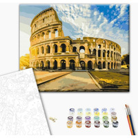 Malowanie po numerach BRUSHME, 40x50 cm, Koloseum na wschodzie słońca, 1 szt., w pudełku