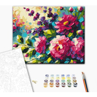 Malowanie po numerach BRUSHME, 40x50 cm, kwiaty lata, 1 szt., w pudełku