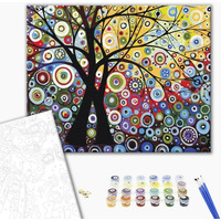 Malowanie po numerach BRUSHME, 40x50 cm, drzewo szczęścia, 1 szt., w pudełku