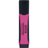 Zakreślacz OFFICE PRODUCTS z gumowym uchwytem, 2-5mm, różowy