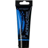 Farba akrylowa KEYROAD, 75ml, tubka, niebieska