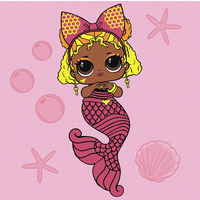 Malowanie po numerach IDEYKA, 40x40cm, L.O.L. Surprise! Mermaids Queen, 1 szt., w pudeku