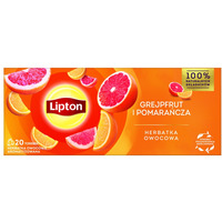 Herbata LIPTON owocowa, grejpfrut i pomara�cza, 20 torebek