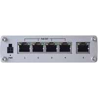 Przecznik przemysowy TSW100 4xPoE+, 5xGigabit
