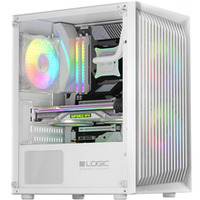Obudowa Komputerowa Logic Atos ARGB Mini USB 3.0 Biała