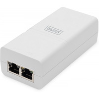 Zasilacz/Adapter PoE+ 802.3at, max. 52V 30W Gigabit 10/100/1000 Mbps, aktywny, Biay