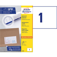 Etykiety uniwersalne 6135 210 x 148 200ark A5 Trwa�e, Avery Zweckform (X)