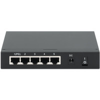 Switch Gigabit 5xPoE Passthrough zasilany PoE lub AC, 68W