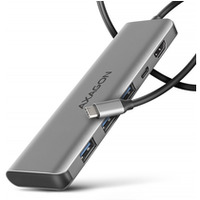HMC-5H Wieloportowy hub USB 5in1, 5Gbps, 3x USB-A, HDMI 4K/30Hz, PD 100W, 100cm USB-C kabel