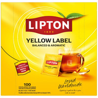 Herbata LIPTON czarna, Yellow Label, 100 kopert