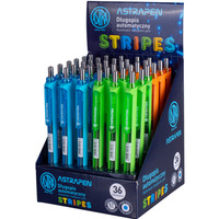 Dugopis automatyczny Astra Pen Stripes, display 36 sztuk, 201121003