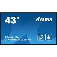 Monitor 42.5 cala ProLite LH4375UHS-B1AG, 24/7, IPS, ANDROID.11, 4K, 500cd/m2, WiFi, 3xHDMI, DP, Daisy/Chain, 2xUSB, 2x10W, RJ45, iiSignage2, FailOver, SDM, 4GB/32GB