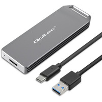 Mini obudowa na dysk M.2 SSD | NVMe | PCIe | USB3.1 | Super speed10Gb/s | 2TB | Srebrna