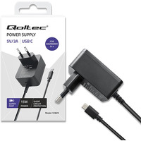 adowarka Super FAST PD for Raspberry PI 4 | USB-C | 15W | 5V | 3A | Czarna