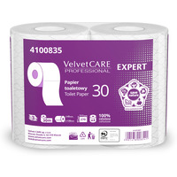 Papier toaletowy celuloza, 3 warstwy, biay, 30m - 270 listkw (4szt) VELVET PROFESSIONAL Expert 4100835