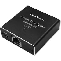 Rozdzielacz Splitter mini SWITCH 1x2 port RJ45 | 1000Mbps | USB-C| Aluminium