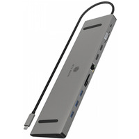 Stacja dokujca IB-DK2106a-CPD 11 w 1, 2x HDMI, 1x VGA, LAN, czytnik kart, 3x USB, 100W PD
