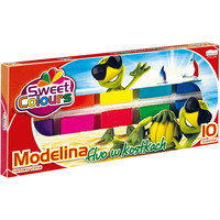 Modelina 10 kolorw w kostkach Sweet Colours 90201 KOMA-PLAST