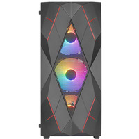 Obudowa Volcan Czarna Mid Tower RGB