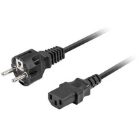 Kabel zasilajcy CCE 7/7 - IEC 320 C13 2M VDE prosty czarny