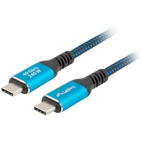Kabel USB-C M/M USB4 2M 240W 8K 60HZ czarno-niebieski