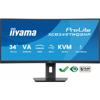 Monitor 34 cali XCB3497WQSNP-B1 VA, UWQHD, 1500R, USB-cDock, KVM, 95W, 2xHDMI, 1xDP, RJ45, 2x5W, 21:9 /5y/
