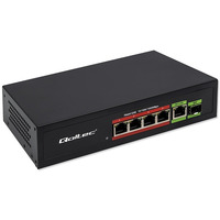 Przecznik sieciowy SWITCH FAST ETHERNET PoE 4x RJ45 PoE 1x RJ45Uplink 1x SFP | 65W | 1000 Mb/s
