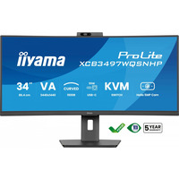 Monitor 34 cale XCB3497WQSNPH-B1, VA, UWQHD, 1500R, USB-C Dock 95W, RJ45, KVM, 2x5W, kamera 5MP, /5y/