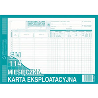 MKE Miesiczna Karta Eksploatacyjna A4 (SM/114) MICHALCZYK I PROKOP 803-1