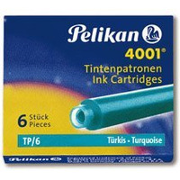 Naboje do pir, krtkie turkusowe 301705 Pelikan