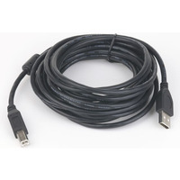 Kabel USB 2.0 typu AB AM-BM 1.8m FERRYT czarny