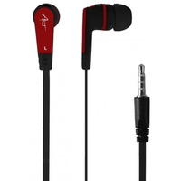 Słuchawki douszne z mikrofonem S2C czarno-czerwone smartphone/ Mp3/tablet