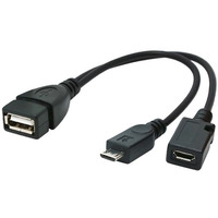 KABEL USB MICRO AF-BM+(F) USB 2.0 OTG 15CM