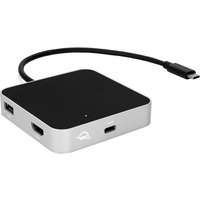 USB-C Travel Dock (5 portw, pass through 60W) Silver