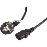 Kabel zasilajcy CEE 7/7 - IEC 320 C13 VDE 3M czarny