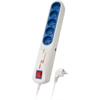 Listwa przeciwprzepięciowa LFT-2005, 3L EMI/RFI, 5, 0m, szara