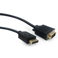 Kabel DisplayPort VGA 1.8m czarny