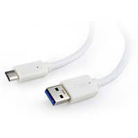 Kabel USB 3.0 C AM/CM 1m/biały