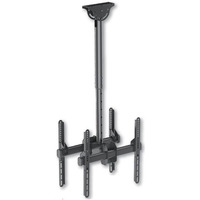 Podwójny uchwyt sufitowy 2x TV LCD/LED 32-55cali 90kg regulowany