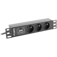 Listwa zasilajca Rack PDU 10 cali 1U 3x 230V PL 2m 10A czarna C14