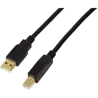 Kabel aktywny USB 2.0 AM/BM 10m czarny