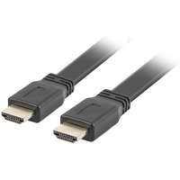 Kabel HDMI-HDMI M/M v2.0 5m czarny płaski