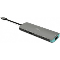 Stacja Dokujca USB-C Metal Nano 1x HDMI 4K Ultra HD 3840 x 2016 @ 30Hz 1x czytnik SD 1x czytnik micro SD 1x Ethernet GLAN RJ-45 port 1x