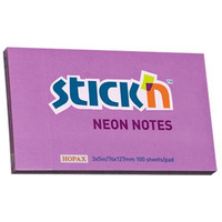 Bloczek STICKN 127x76mm fioletowy neonowy 100k 21214 STICKN