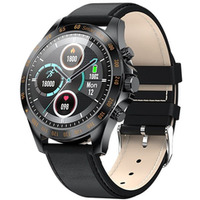 Smartwatch Men Style skórzany Czarny