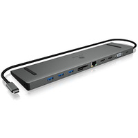 Stacja dokujca IB-DK2106-C Type-C z potrjnym wyjciem wideo, 2x High Speed HDMI typu A, 1x interfejs VGA, trzy interfejsy USB 3.0Single