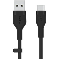 Kabel BoostCharge USB-A do USB-C silikonowy 1m, czarny