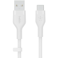 Kabel BoostCharge USB-A do USB-C silikonowy 2m, biały